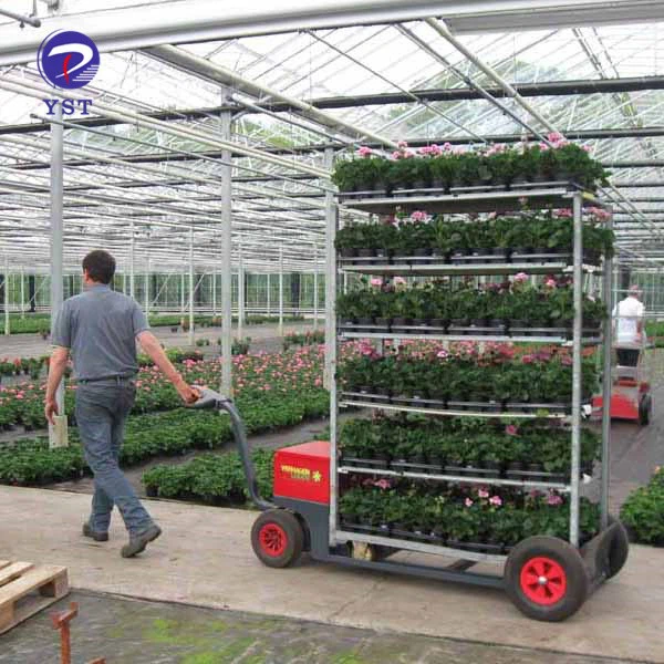 Greenhouse Flower Transport Cart